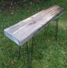 Weathered Trinity table, a Modern Rustic original.